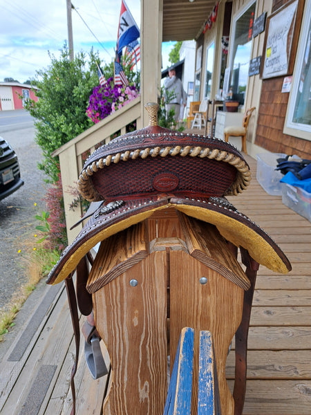14.5" Teskey's Trophy Barrel Racing Saddle