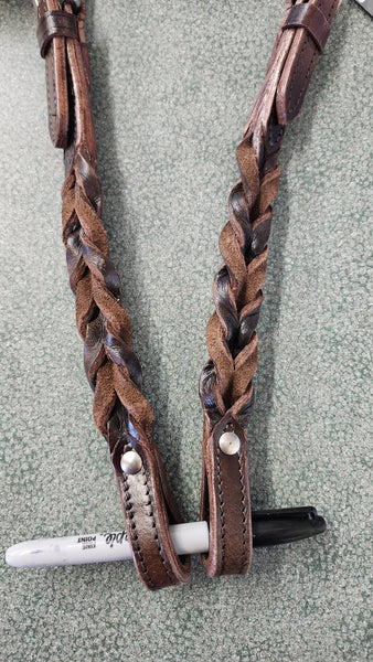 New Tough 1 Braided Leather Single Ear Western Bridle