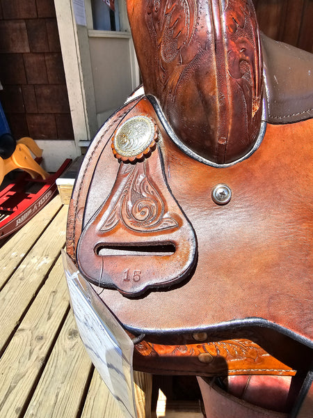 15" Hereford Tex Tan Western Trail Saddle