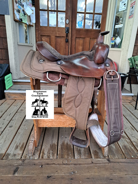 15" Big Horn Cordura Roper Western saddle