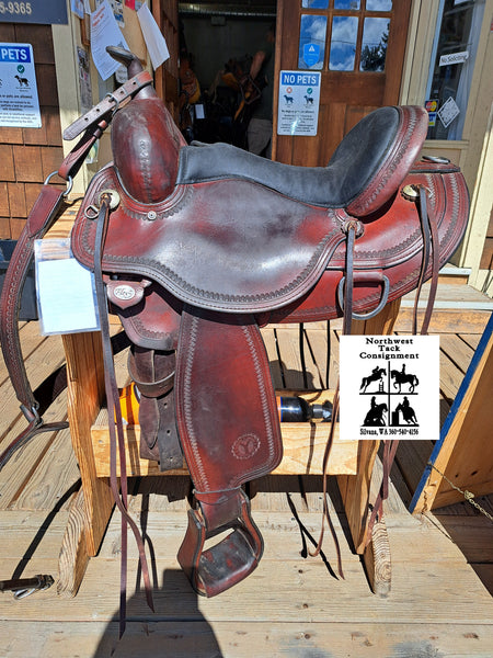 15" Circle Y Omaha Flex2 Western Trail Saddle