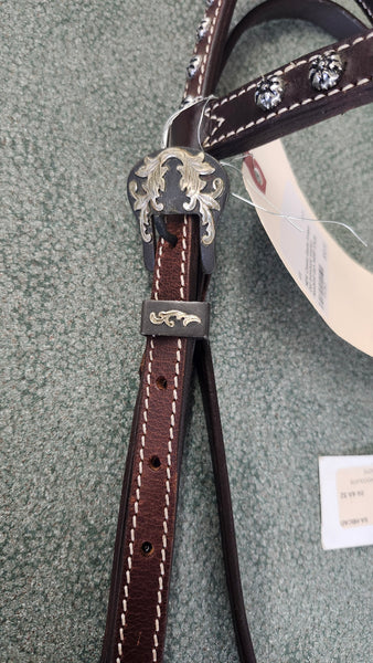 NEW Classic Equine Antique Dot Browband Western Headstall
