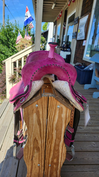 SOLD 15" Hilason Barrel Trail Saddle