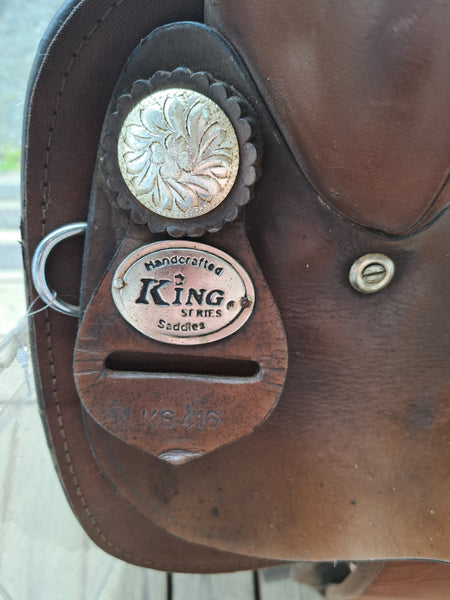 16" King Synthetic Western Saddle