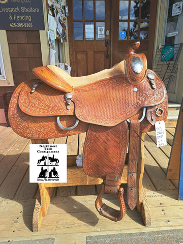16" Blue Ribbon Western Equitation Show Saddle