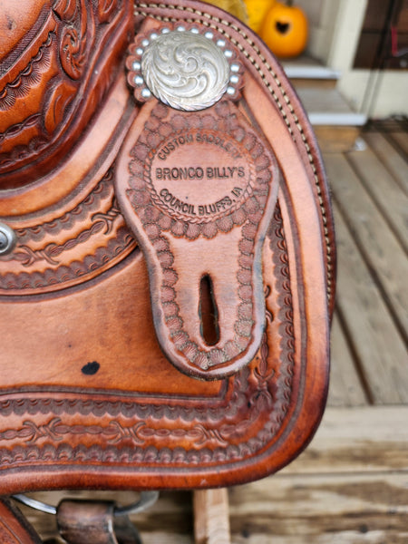 16" Bronco Billys Custom Reining Saddle