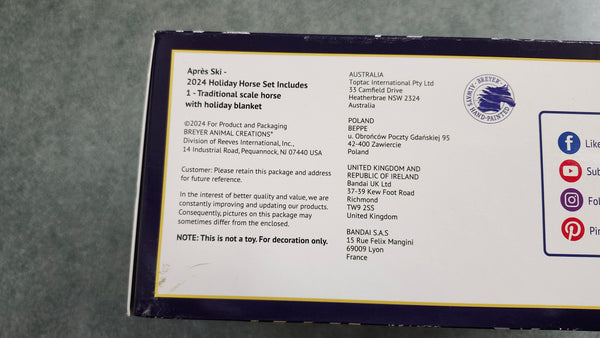 NEW Breyer Holiday Collection Apres Ski 2024