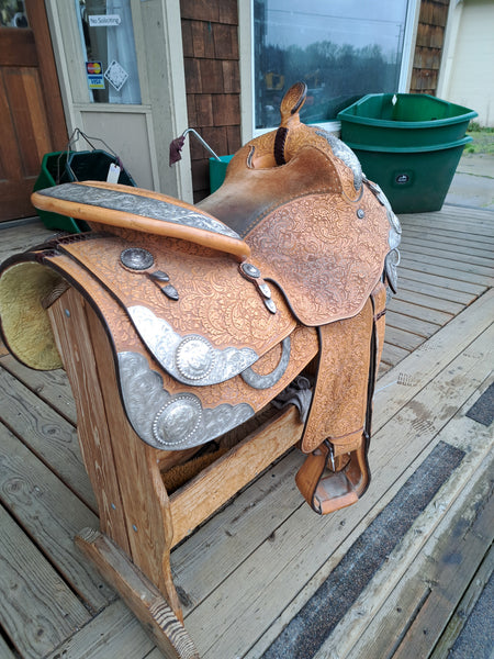16.5" Blue Ribbon Western Equitation Show Saddle