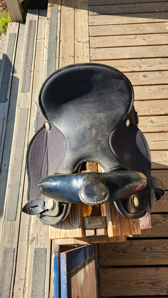14" Abetta Original Round Skirt Synthetic Western Saddle