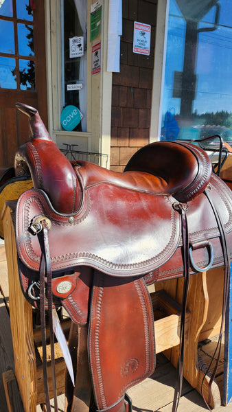15" Circle Y Topeka Flex2 Western Trail Saddle