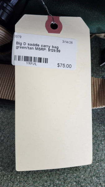 Big D English Saddle Bag