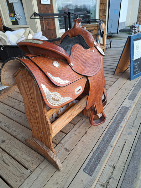 16" Silver Royal Western Equitation Show Saddle