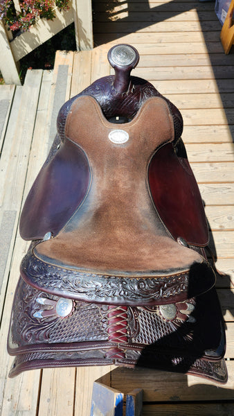 16" Circle Y Richard Shrake Resistance Free Western Equitaiton Show Saddle