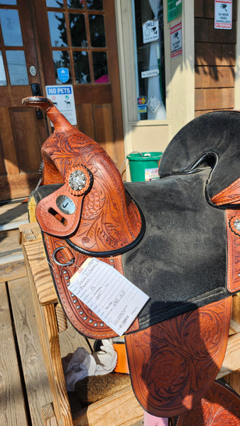 15" Circle J Treeless Barrel Saddle