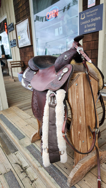 15.5" Circle Y Equitation Show Saddle Package