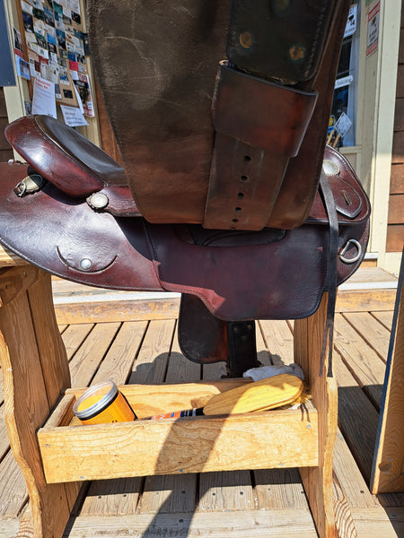 15" Circle Y Arabian Round Skirt Western Trail Saddle