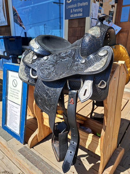 14" Silver Royal Challenger Western Show Saddle