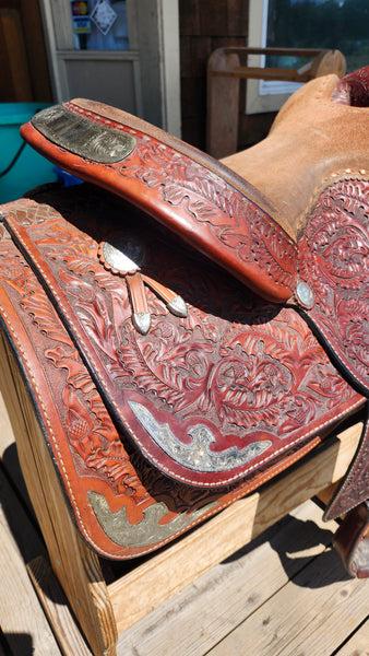 15.5" Hereford Tex Tan Western Equitation Show Saddle