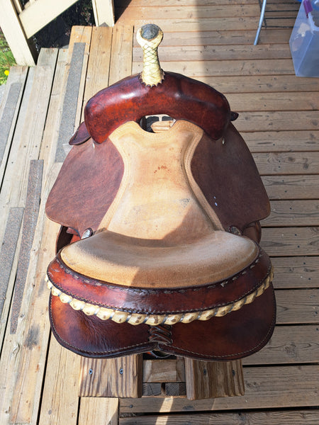 15" Lamb Co Barrel Racing Saddle
