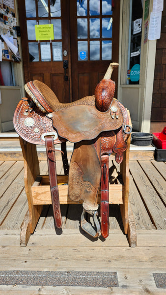 14" Martha Josey Cirlce Y  Barrel saddle