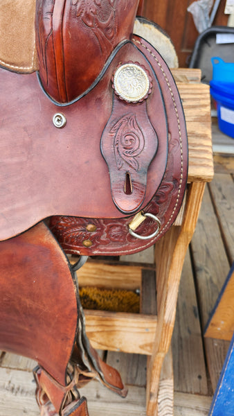 16" Hereford Tex Tan Western Pleasure Trail Saddle