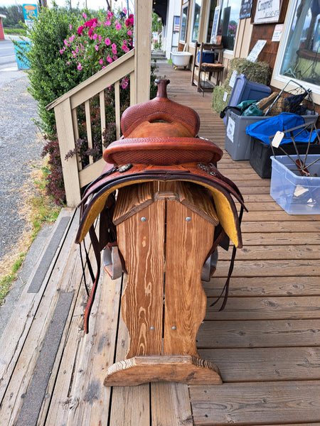 ON TRIAL 16.5" Caliente Saddleshop Ranch Cutter Saddle