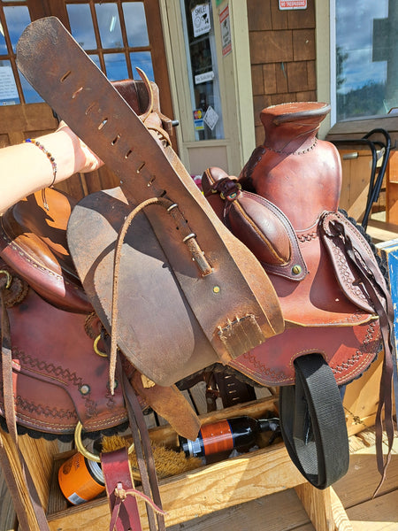16" Red Sky Saddles Wade Ranch Roper Mule Saddle