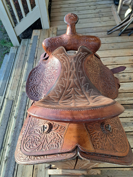 15" Vintage Keyston Western Saddle