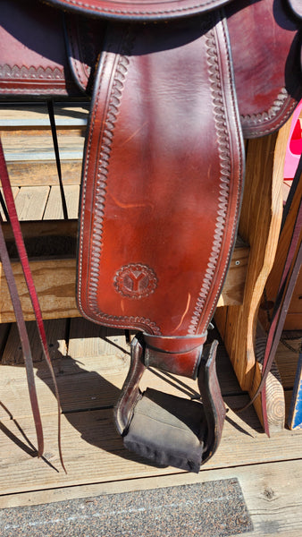 15" Circle Y Topeka Flex2 Western Trail Saddle