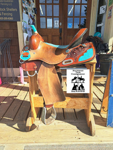 15" Double T Barrel Saddle