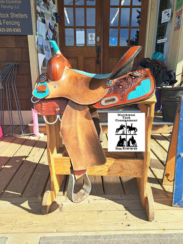 15" Double T Barrel Saddle