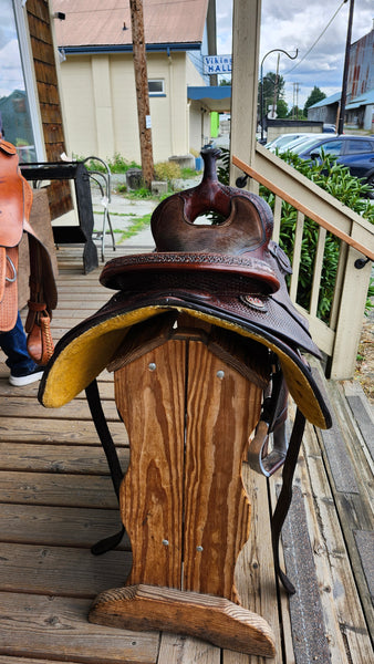 ON TRIAL 16" Jim Taylor Larry Trocha Cowhorse Saddle