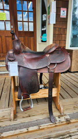 16" Jim Taylor Larry Trocha Cowhorse Saddle