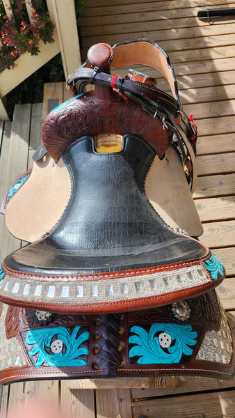 15" Barrel Racing Saddle Package