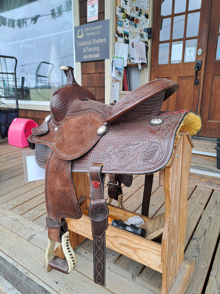 16" Silver Royal Jackpot All Around Roping Saddle