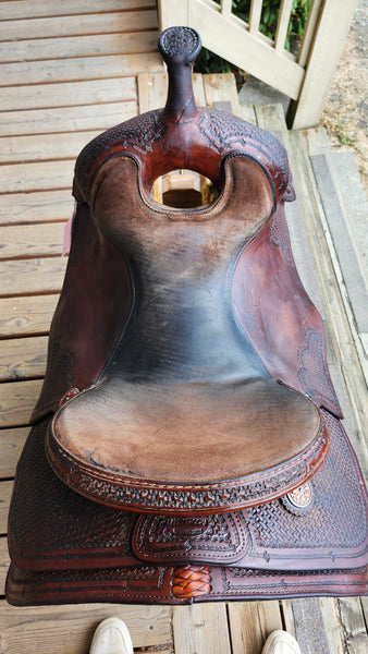 ON TRIAL 16" Jim Taylor Larry Trocha Cowhorse Saddle