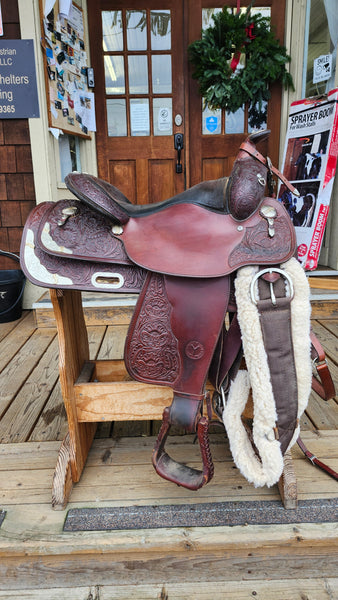 15.5" Circle Y Equitation Show Saddle Package