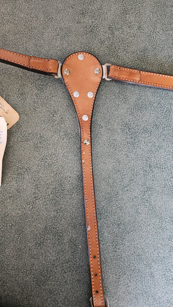 NEW Circle Y Western Breast collar with silver