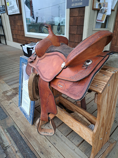 ON TRIAL 15" King Series All Around Western Trail Saddle