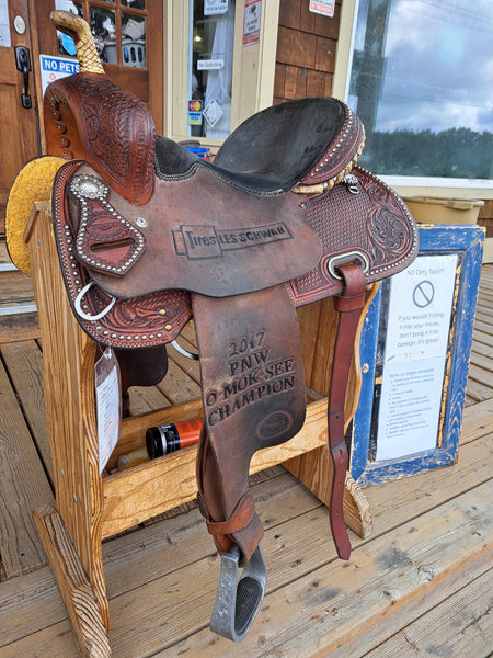 14.5" Teskey's Trophy Barrel Racing Saddle