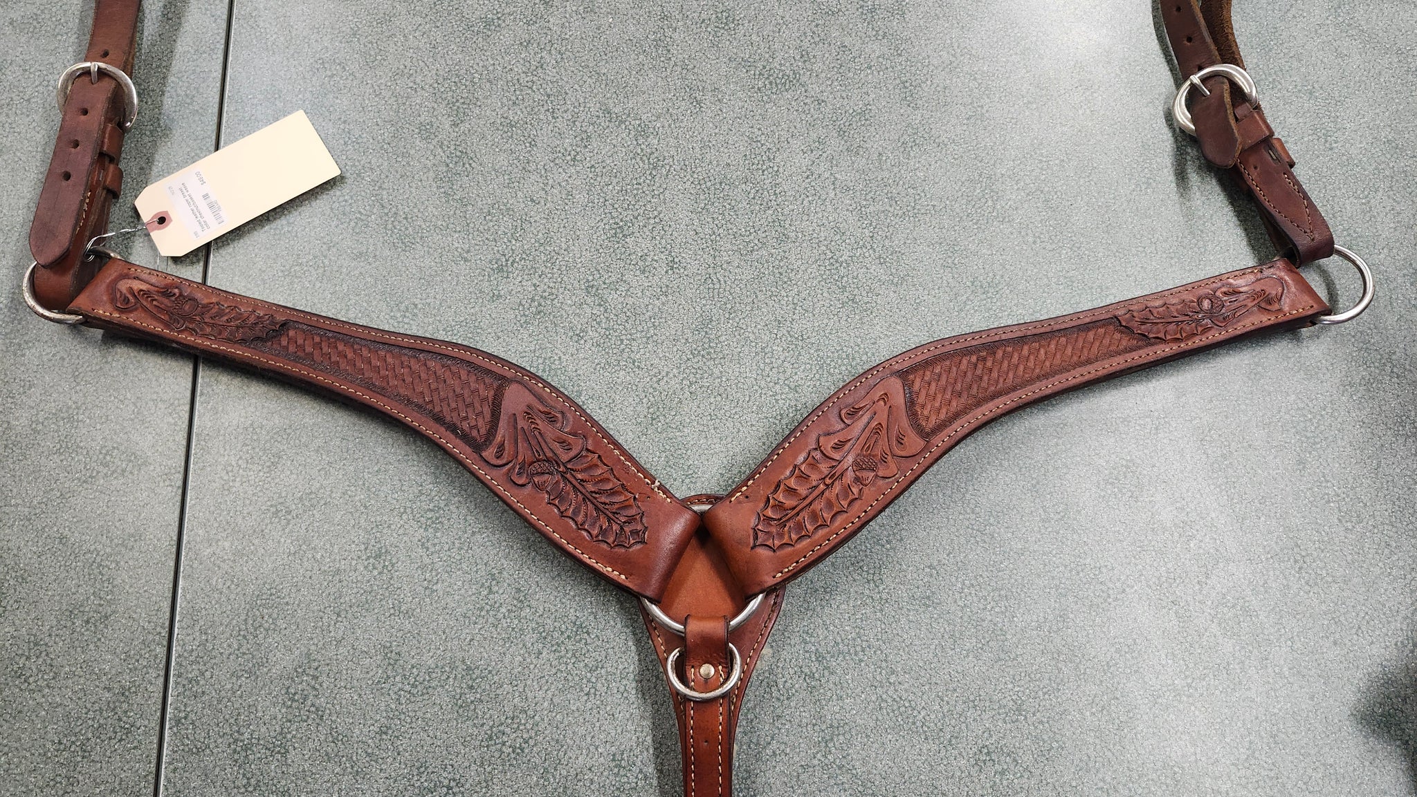 Tooled Roper Breast Collar