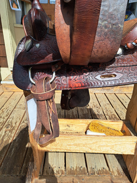 15.5" Vintage Hereford Tex Tan Western Saddle