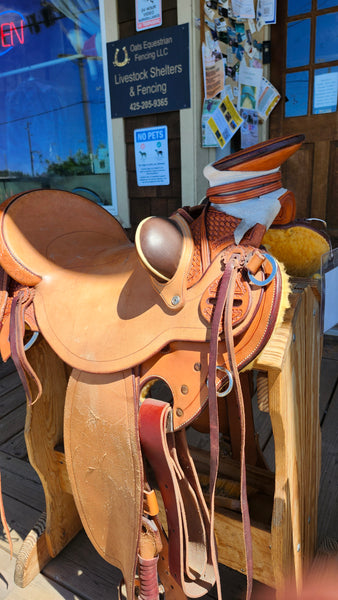 16" Paul Van Dyke Maker Wade Ranch Roper Saddle
