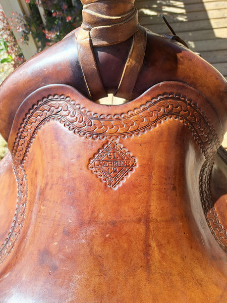 14" George Lawrence Vintage Ranch Saddle