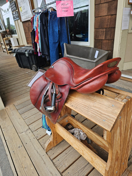 16.5" Stubben Edelweiss C.S. Junior Close Contact Jump Saddle