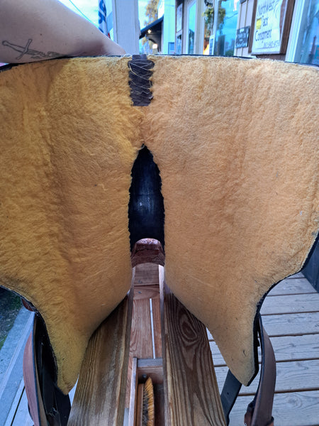 14" Tough 1 Silver Royal Extreme Silver Show Saddle