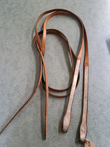 Split Reins With Silver