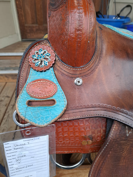 15" Double T Barrel Saddle