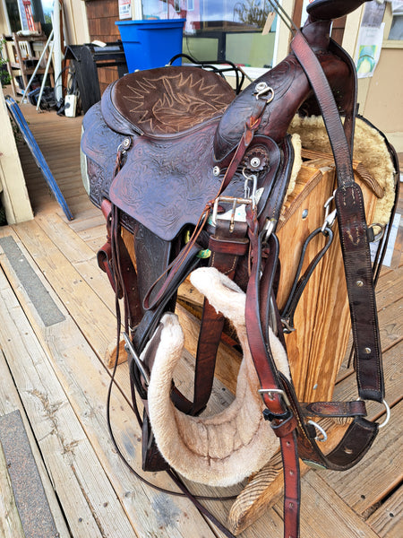 15" Hereford Tex Tan Western Pleasure Saddle