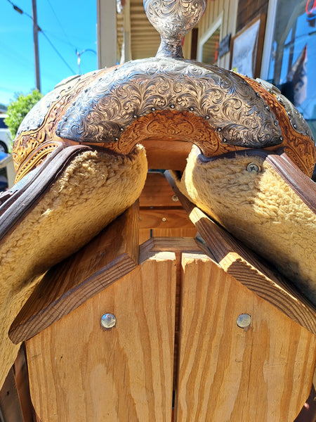 16" (Finished to 15") Blue Ribbon Western Equitation Show Saddle